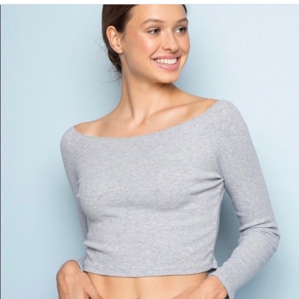 brandy melville grey long sleeve